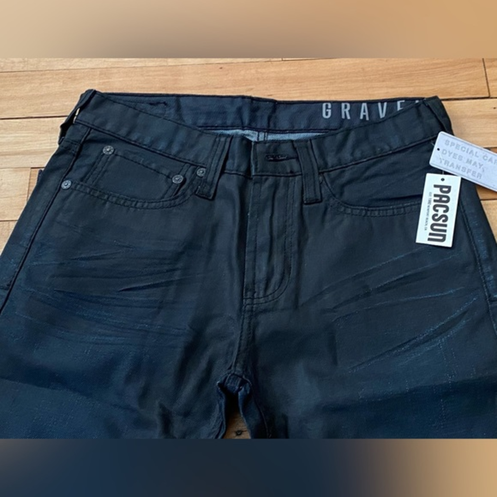 PACSUN Bullhead Mens Gravels Slim LA Jeans Dark‎ Indigo Blue NWT